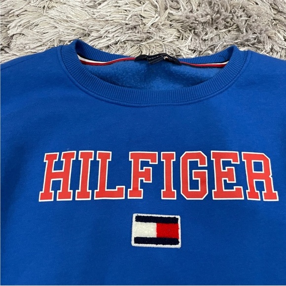 Tommy Hilfiger Blue Crewneck Sweater Juniors XS - Picture 9 of 9